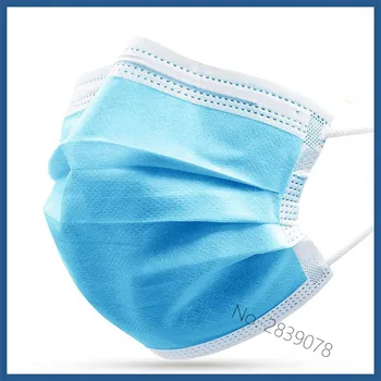 

Fast Delivery 20-500pcs Disposable Mask 3 layer Anti Bacterial Safe Breathable Cloth Facial Protective Cover Anti-dust Face Mask