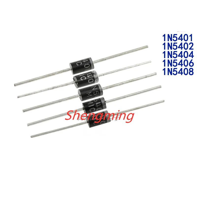 Выпрямительный диод 1N5408/1N5401/1N5402/1N5404/1N5406/DO-27 20 шт. | Электронные компоненты и