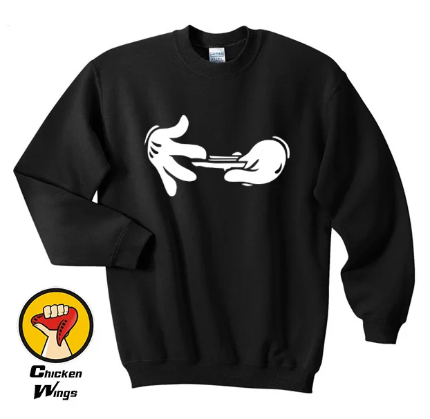 Руки Микки Rolling Weed Hipster Dope Tumblr Swag свитшот с круглым вырезом унисекс много цветов XS -