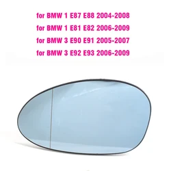 Heated Side Rearview Mirror Glass in M3 Style (Left - Blue)