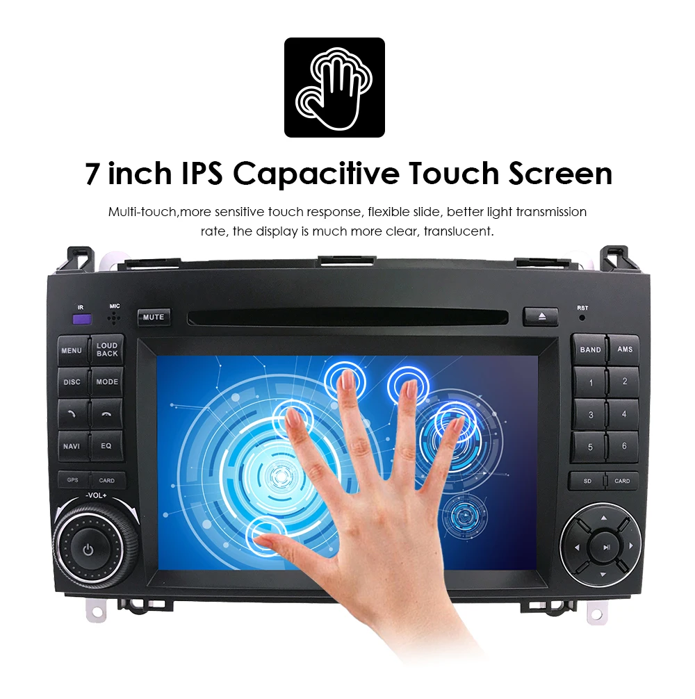 Best PX5 Android 9.0 8Octa Core 4G RAM 64G ROM GPS Navi 7" Car DVD Multimedia for Benz A W169/B W245/B200/Viano/Vito/W906 with Radio 15