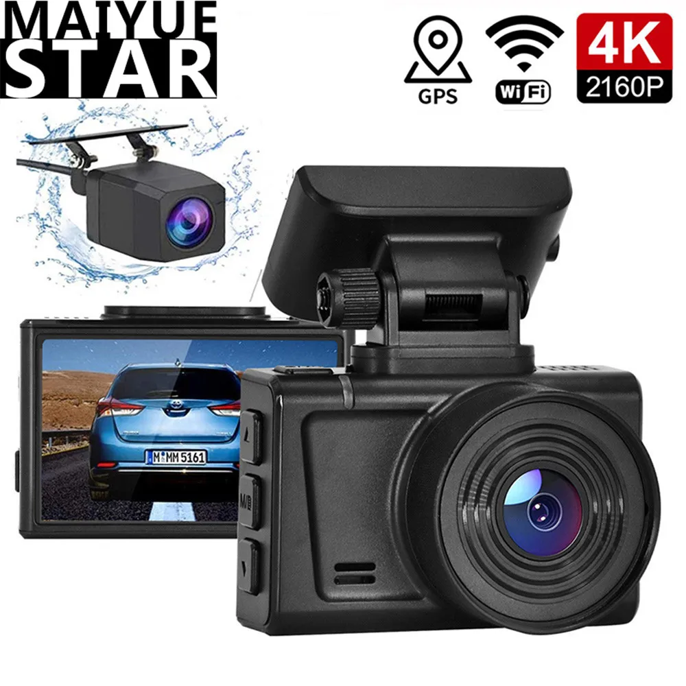 

Dash cam 4K 3840*2160P video register Hisilicon3559 car DVR GPS Wifi camera Sony IMX415 sensor magnetic bracket driving recorder