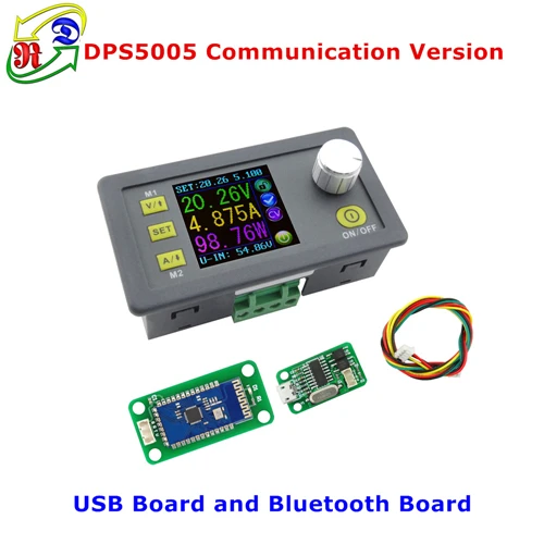 DPS5005 постоянная связь DC-DC напряжение тока понижающий модуль питания Преобразователь напряжения вольтметр 50 в 5A - Цвет: DPS5005 USB BT