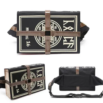 

Liva girl Mihnah Magic Book Fff Prop Bag Canvas Messenger Bag Vintage Satchel Shoulder Bag Cosplay Props