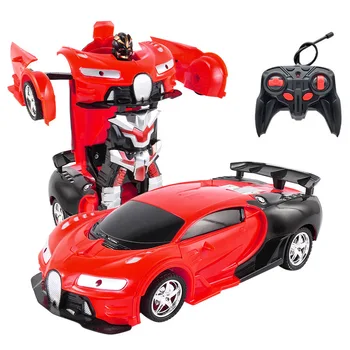 26 Styles RC Car Transformation Robots Sports Vehicle Model Robots Toys Remote Cool RC Deformation Cars Kids Toys Gifts For Boys 2
