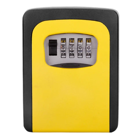 Office Wall Mount Key Storage Secret Box Organizer 4 Digit Combination Password Security Lock No Key Safe Box caja fuerte