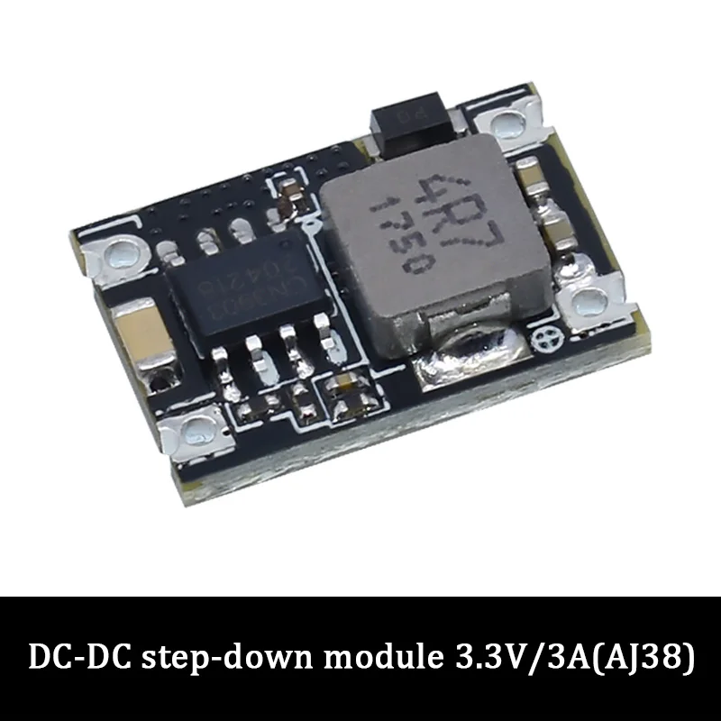 2PCS Mini DC-DC Buck Converter Module - Step Down Voltage From 16V To 3.3V/5V (3A Max)