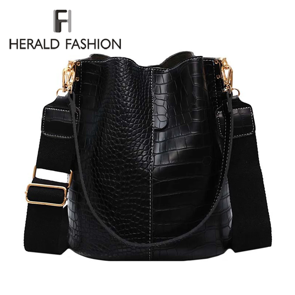 Women Alligator Pattern Over the Shoulder Bag Big capacity Capacious Bag Retro Elegant Shopping Bag - 4000270090164