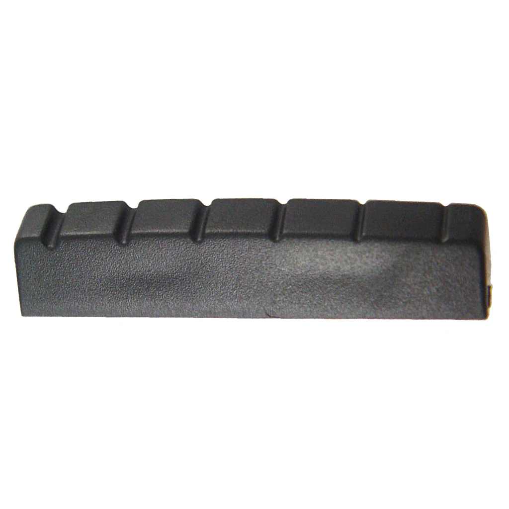 

Pack of 2 Black Plastic Slotted Nut for 6 String Left Handed Acoustic/Wood Guitar Parts 43 x 6 x 9mm