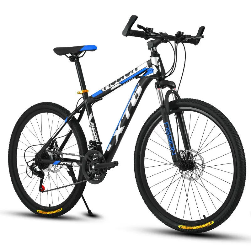 Mountain Bike Variable Speed Variable Speed Shock Absorption Double Disc Brakes Men and Women Bicycle Student Adult Mountain Bike Variable Speed Variable Speed Shock Absorption Double Disc Brakes Men and Women Bicycle Student Adult
