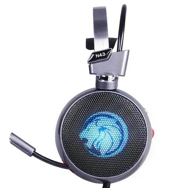 ZOP N43 Stereo Gaming Headset 7 1 Virtual Surround Bass Gaming Earphone Headphone with Mic LED