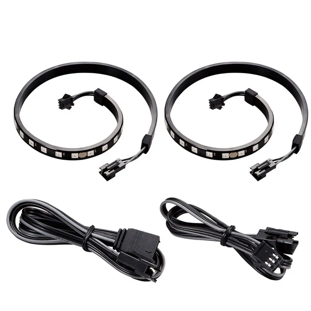

PHANTEKS D-RGB 2x PC Case LED Strips RGB Lighting Bar for 3 Pin Computer Chassis Extension Line of Male Head to Female Head