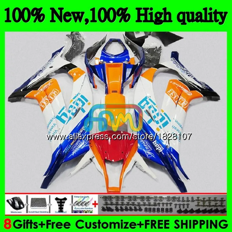 Инъекции для KAWASAKI ZX-10R 1000CC ZX1000 ZX 10 R/желтый/синий/26BS. 35 ZX 10R 1000 ZX10R 16, 17, 18, OEM обтекатели - Цвет: No. 1