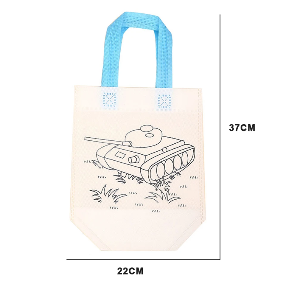 10 шт. сделай-сам Экологичность граффити сумка головоломки игрушки для рисования для детей Детский сад ручной Краски ing материалы учиться рисовать сумки