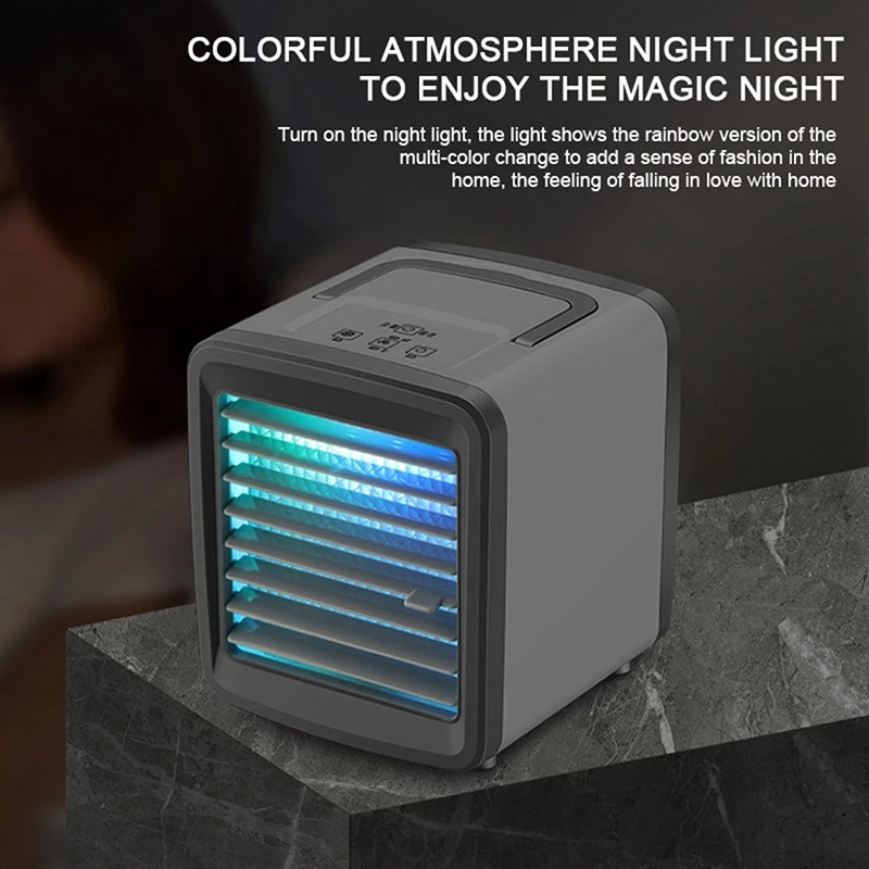 

Portable Mini Air Cooler Fan Air Conditioner Fan Personal Space Cooler Air Cooling Fan for Home Office Desk