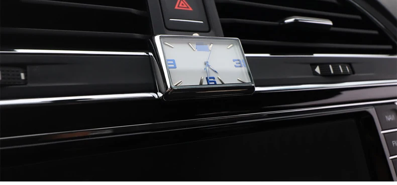 Электронные часы для Tiguan второго поколения-, автомобильные часы с орнаментом для интерьера, автомобильные часы для стайлинга автомобилей