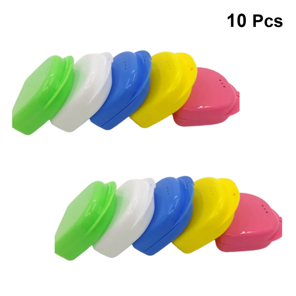 10 шт. коробка для зубных гнезд портативные скобы ортодонтический фиксатор