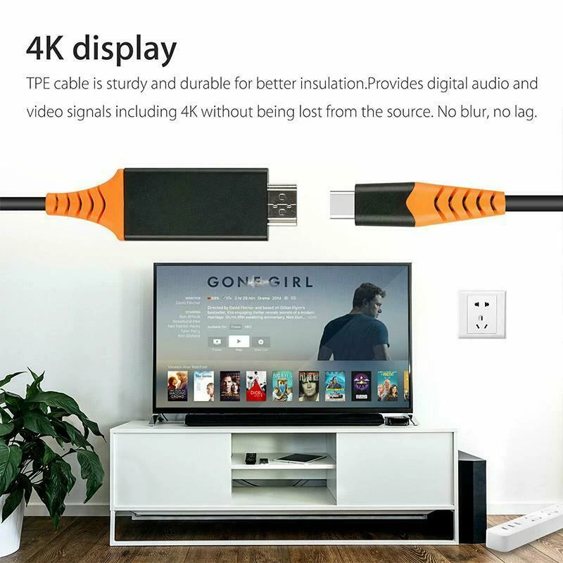 Usb-C type-C к 4K Hdmi Hdtv ТВ Кабель-адаптер для samsung S9 S10 Note 9 Macbook