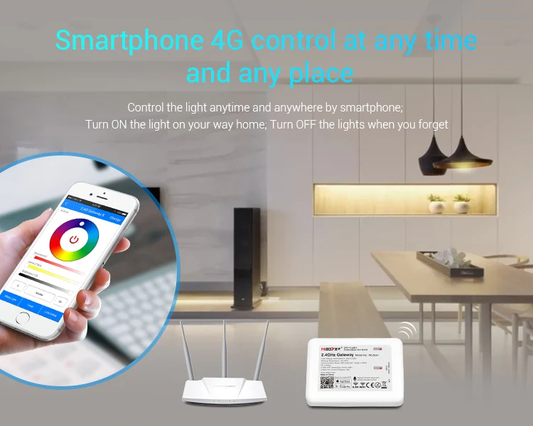 MiLight WL-Box1LED Wi-Fi управление Лер Смарт 2,4G беспроводной wifi rgb управление Лер голосовое приложение управление amazon alexa Google Assistant