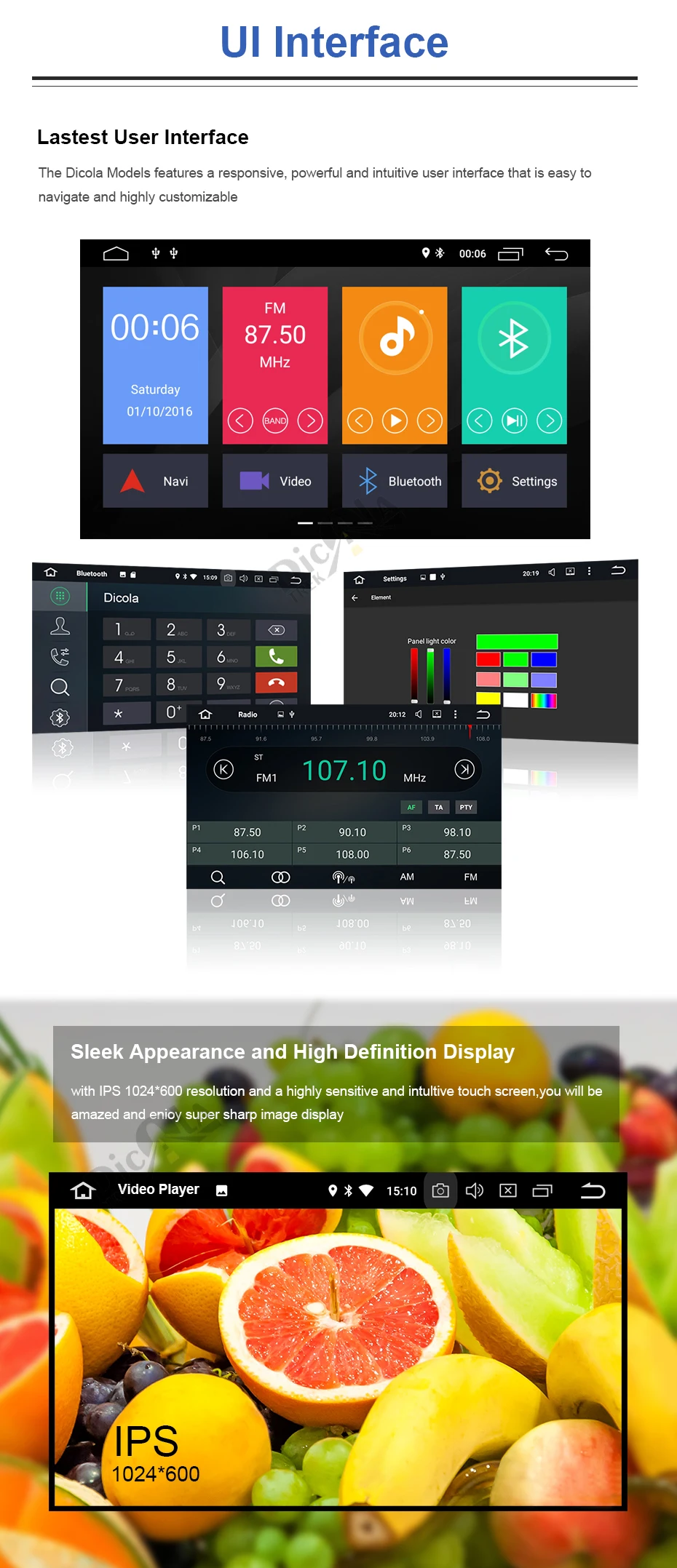 Excellent 7"1 Din Android 8.1 Quad Core Car Radio GPS Navi Car DVD Player For BMW 1 Serie E81 E82 E87 E88 I20 2004-2011 Head Unit BT Wifi 6