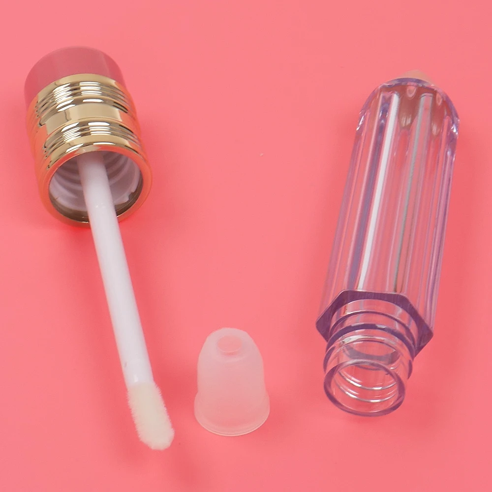 Empty Lip Gloss Tubes Lip Balm Tubes Pencil Shape Lipstick Refillable Bottles Vials Mini Sample Cosmetic DIY 1/5pcs refillable bottles plastic storage tubes