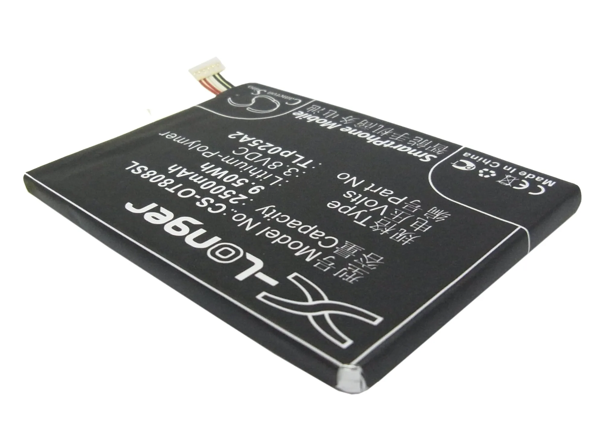 Обновленная батарея Cameron Sino для Alcatel TLp025A2 One Touch Pop C9, One Touch Pop Icon 2 2500 мАч/Вт/ч