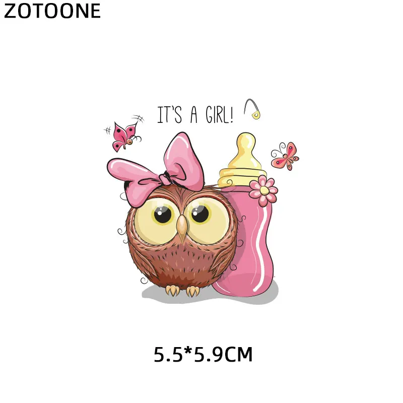 Термонаклейки с изображением животных из мультфильмов, лягушек, оленей, слонов, термонаклейки на одежду для детей, футболка - Цвет: ZT1227