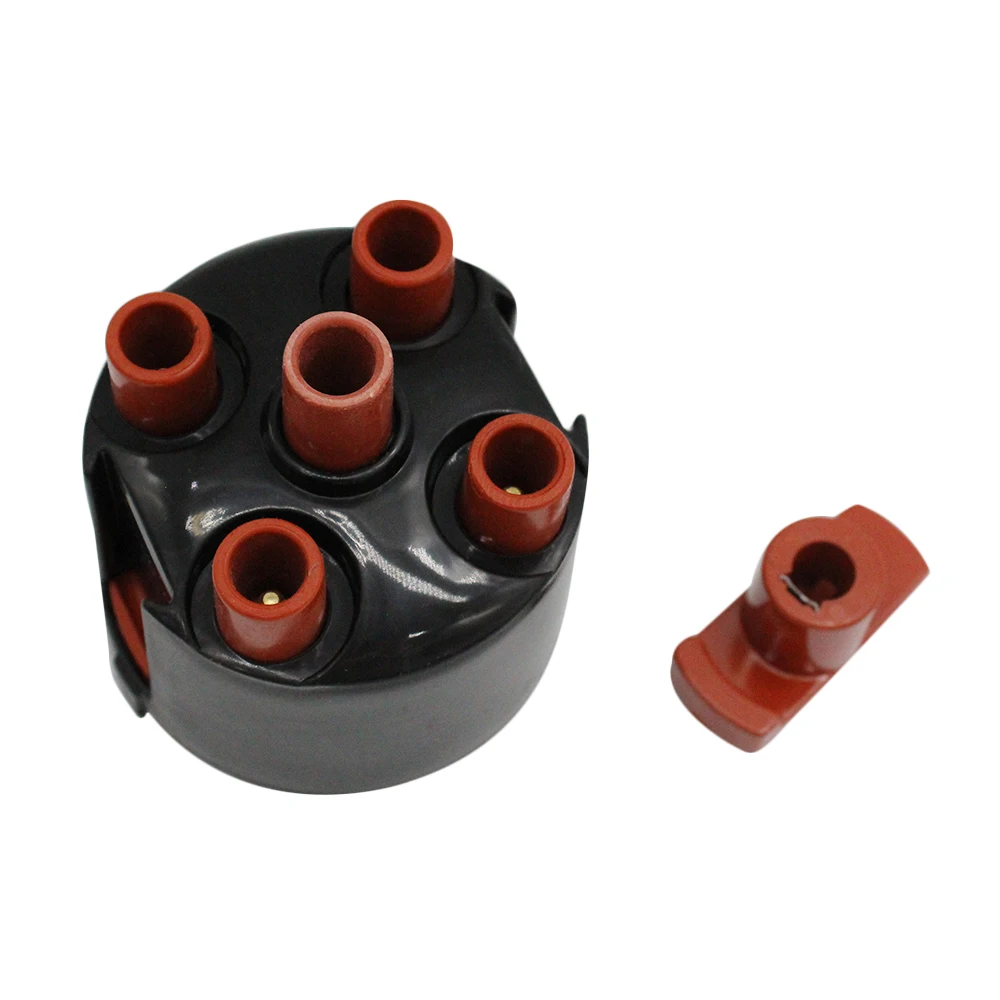 

Distributor Cap Rotor Ignition Wire Set Ignition Coil Materials Red Cap with Switch Wire Fit for VW Golf 3 Passat 35i Vento
