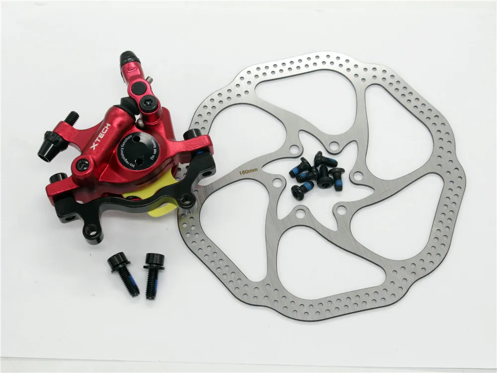 Red Rear HS1 Зум HB-100 тормоз для велосипеда MTB HB100 велосипедные тормоза суппорт w роторы части велосипеда гидравлический поршень двухсторонний - Цвет: Red Rear HS1