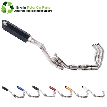 

Motorcycle Colors Exhaust Muffler Escape For yamaha MT-09 FZ-09 MT09 FZ09 2014-2017 Full System Slip-On Middle pipe Tracer 900