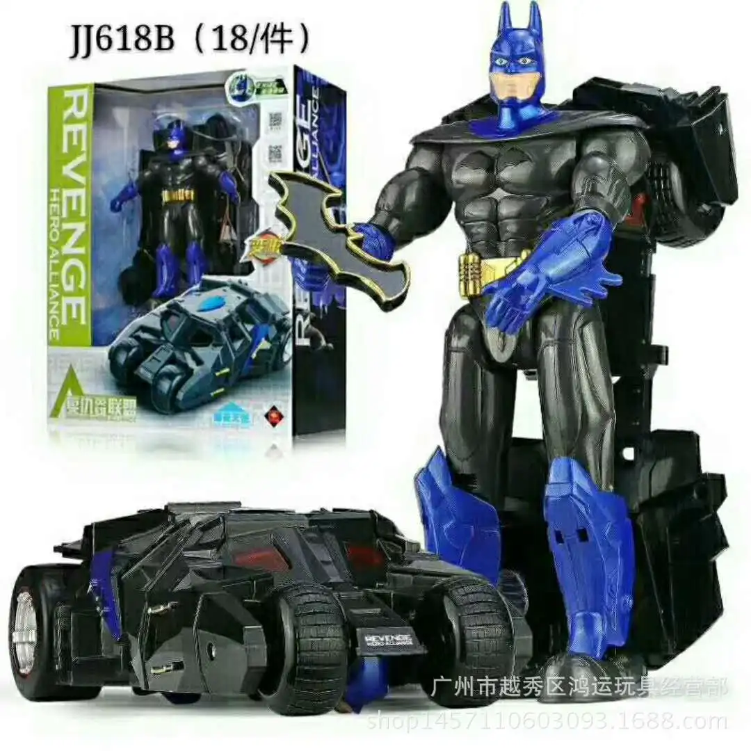

JinJiang Revenge League Dark Night Angel Transformation Toy Jingang Bat Transformer Robot Models Large Size