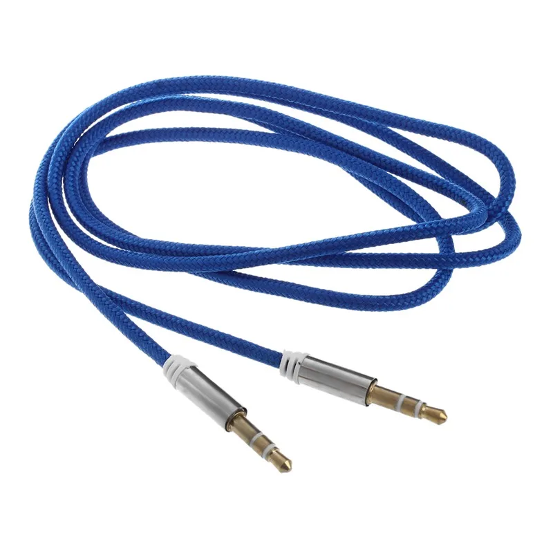 Hot TTKK Gold 3.5mm Male to Car Aux Auxiliary Cord Stereo Audio Cable for Phone iPod blue | Электроника