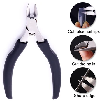 

1 Pc Black Nail Clipper Trimming Cutter Nail Cuticle Remover Sharp Edge Pedicure Professional Stainless Steel Nail Care Tools