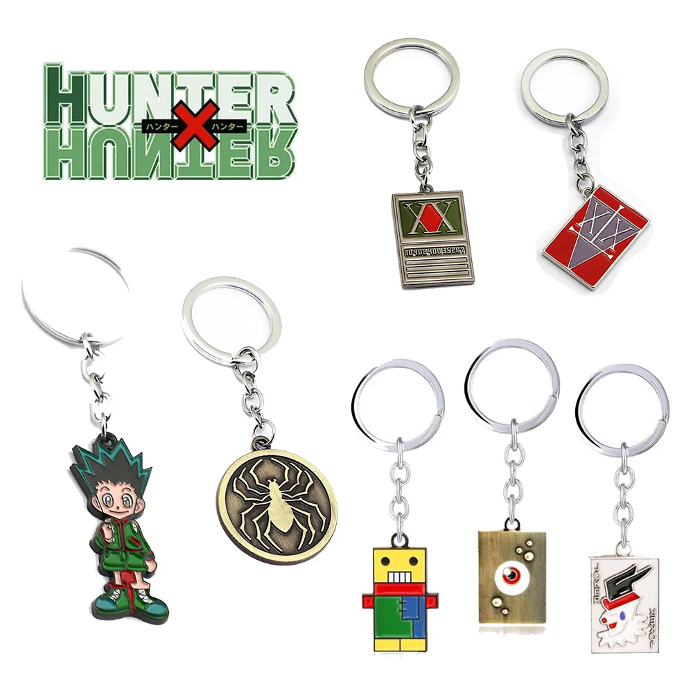 Брелок для ключей из аниме HUNTER x металлический брелок мужчин фантомная труппа