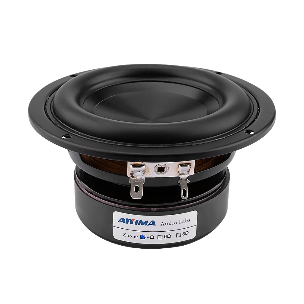 4-дюймовый автомобильный динамик 4 Ом 40 Вт Аудио Бас громкий Hifi Звук Музыкальный