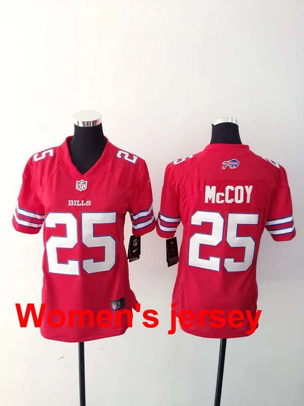 20 A+++ для женщин, для девушек, все сшитые, Buffalo s, 14, Sammy Watkins, 25, LeSean McCoy, вышивка логотипами, Размеры s-XXL, Джерси - Цвет: 20