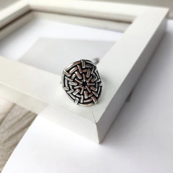 

Woven Round Cushion Open Ring 925 Sterling Silver Punk Women Vintage Ring Korean Women Ring Celebrity 925 Jewelry Wedding Gift