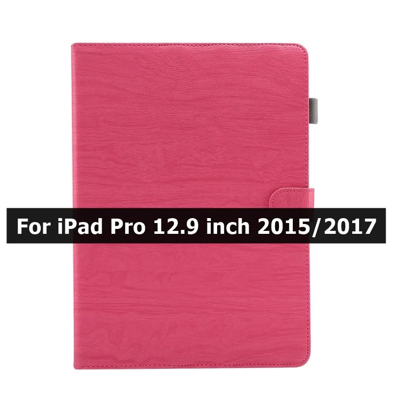 Hotpink A Чехол для iPad Pro 12,9 чехол умный кожаный деревянный узор подставка жесткий чехол для планшета Coque для iPad Pro 12," Чехол - Цвет: Hotpink A