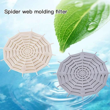 

1PCS Spider Web Bathroom Sink Filter Strainer Anti-blocking Floor Drain Cover Kitchen Outfall Stopper Hair Catcher For Halloween