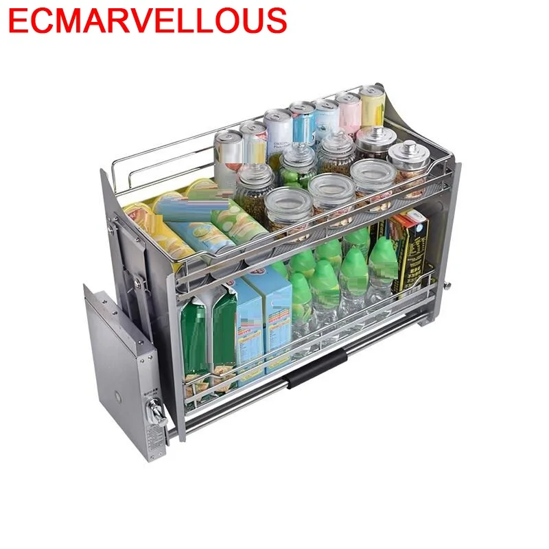 Cosina De Cocina Despensa Dish Accesorios Organizar Para Armario Hanging Rack Cuisine Organizer Kitchen Cabinet Storage Basket | Дом и сад