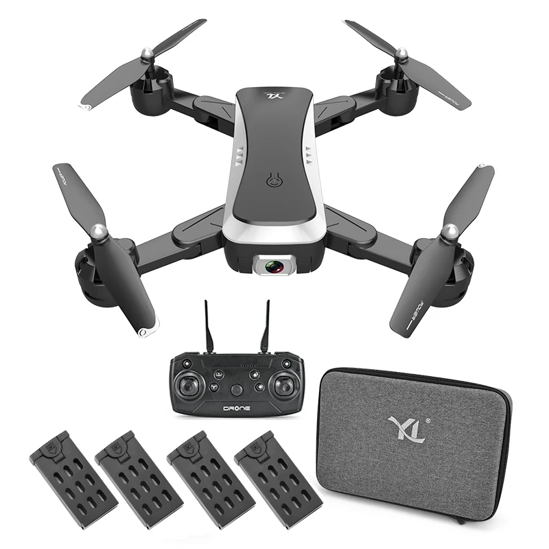 S36 Foldable Profissional Drone with Dual Camera 1080P or 4K Optical Flow Wide Angle WiFi FPV RC Helicopter Quadrocopter Toys | Игрушки и