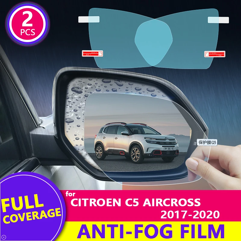 Espejo retrovisor Citroen C5 Aircross, HD antiniebla, a prueba de lluvia, accesorios para coche, 2017-2020 2018 2019 - Automóviles y motocicletas