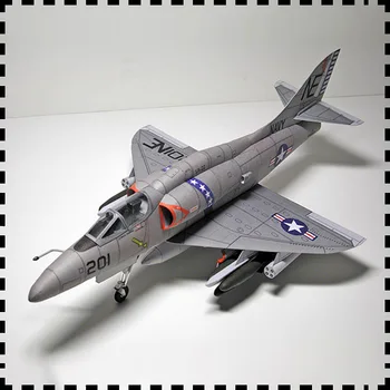 

1:33 American A-4 Skyhawk Attacker 3D Paper Model DIY Fighter Diecast Attack Paper Airplane Model Aircraft Military Collection