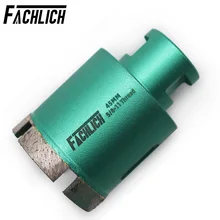 

1pc Dia 45mm Welded Wet Diamond Drilling Core Bits for Marble Drilling Bits Hole Saw Cutter For Drilling Granite 5/8-11 thread
