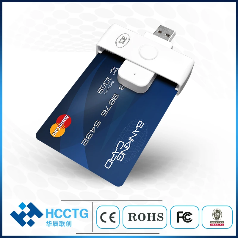 Small EMV Chip Contact Type a USB Portable ISO 7816 Smart IC Card Reader (ACR39U-N1)