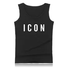 Горячая Распродажа, модный бренд, икона, летняя майка с бретелями, жилет, Забавный Топ в стиле хип-хоп для фитнеса, Мужская футболка без рукавов с принтом, мужская одежда