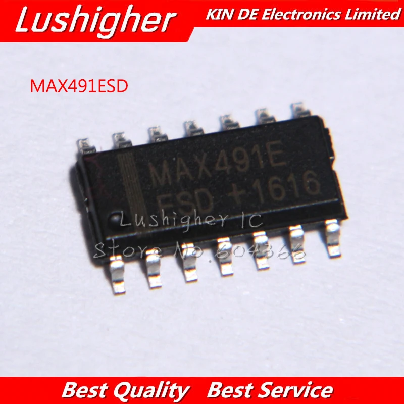 10 шт. MAX491ESD SOP14 MAX491 SOP SMD новый оригинальный IC | Электронные компоненты и