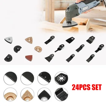 

24Pcs 1 Set Saw Blades Electric Oscillating Tool Accessories Metal Sheets Other Saw Blades