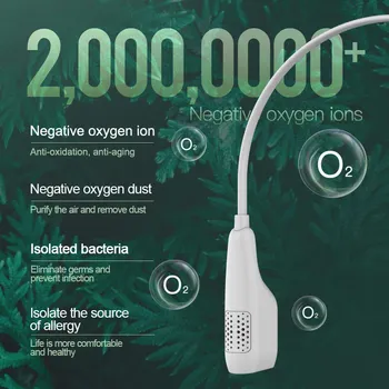 

Hanging Neck Air Purifier Portable Household Purifier Eliminates Smoke Dust Pollen LAD-sale