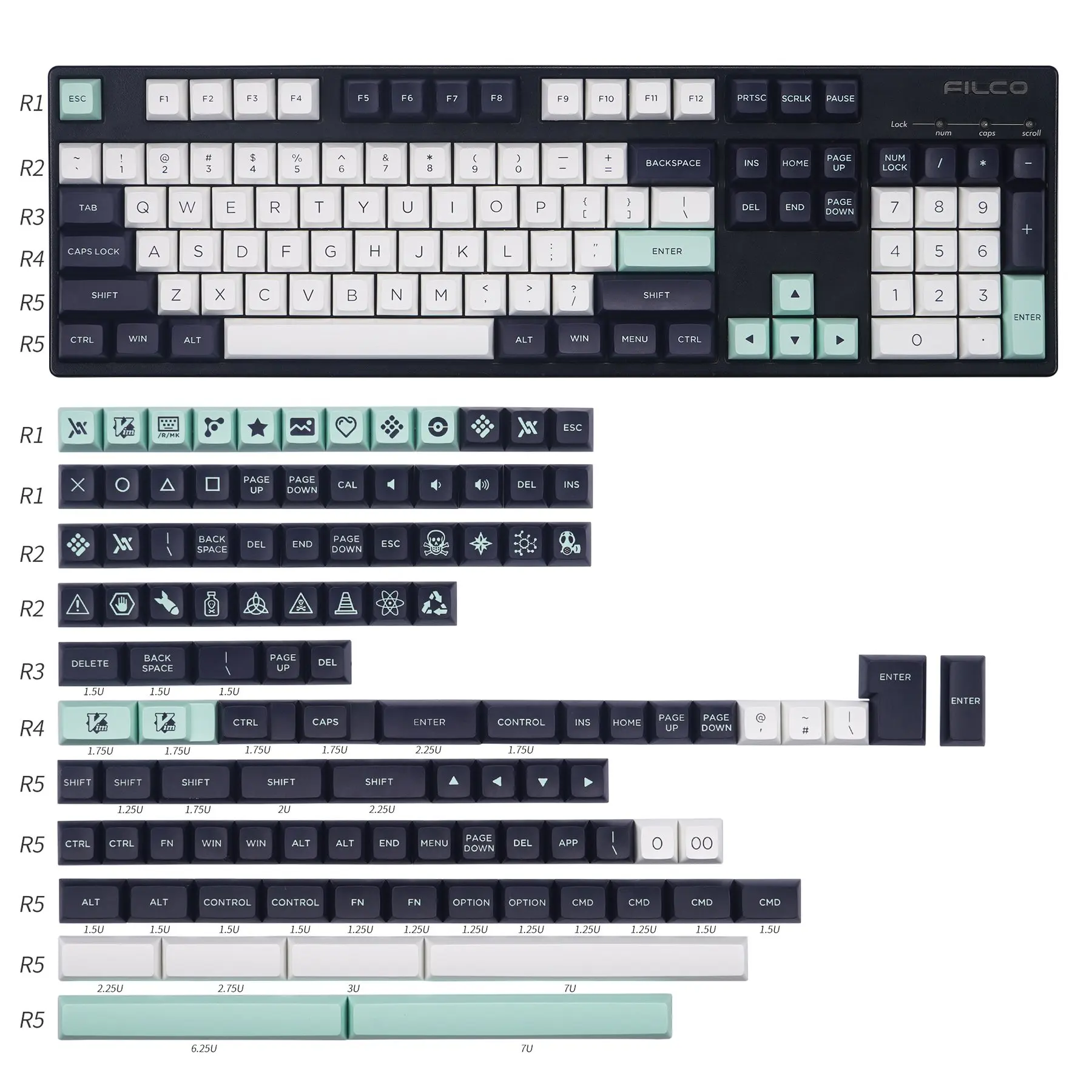 Набор колпачков для ключей KBDfans OSA | Компьютеры и офис